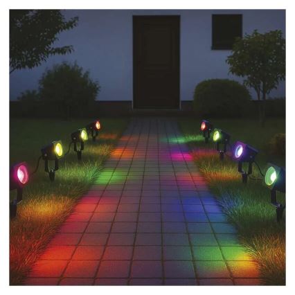 LED RGBIC Dimmbare Outdoor-Leuchte GoSmart - Verlängerungs- LED/1,5W/230V 3000-6500K IP65 Wi-Fi Tuya