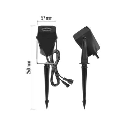 LED RGBIC Dimmbare Outdoor-Leuchte GoSmart - Verlängerungs- LED/1,5W/230V 3000-6500K IP65 Wi-Fi Tuya