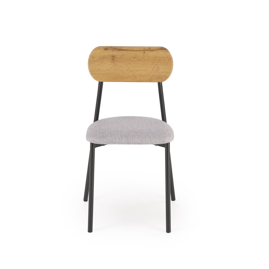 Ess-Set NANDO 84x54 cm grau/braun/schwarz