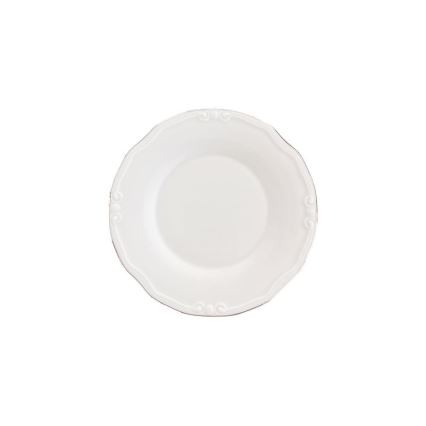 Essservice, 53-teilig, weiß/silber, Porzellan