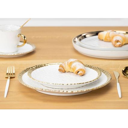Essteller KATI 25 cm creme/gold