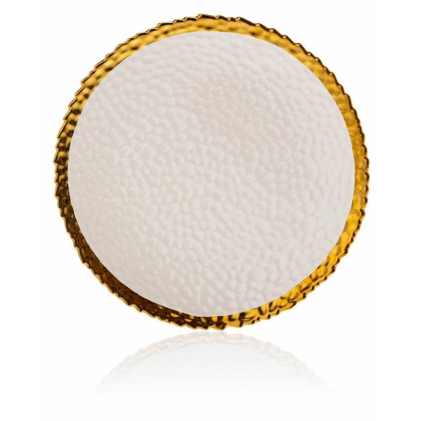 Essteller KATI 25 cm creme/gold