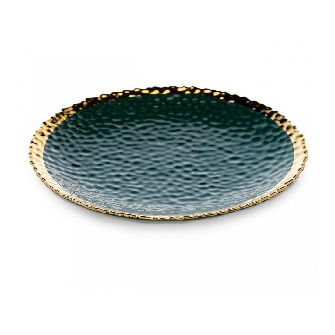 Essteller KATI 25 cm grün/gold