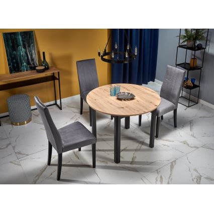 Esstisch CALMIO Artisan-Eiche/Schwarz