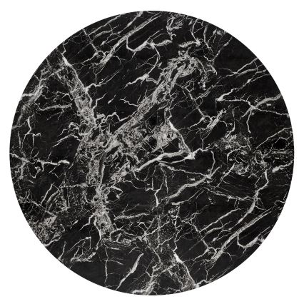 Esstisch ESTEN 100 cm schwarz/gold