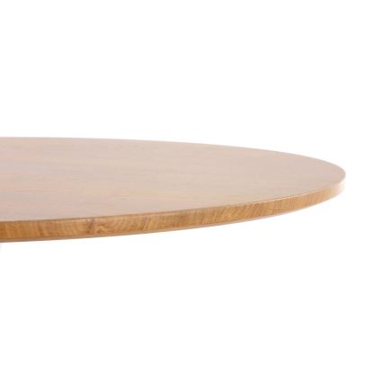 Esstisch LUGI Ø 80 cm Braun/Weiß