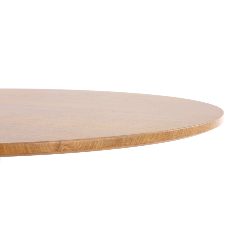 Esstisch LUGI Ø 80 cm Braun/Weiß