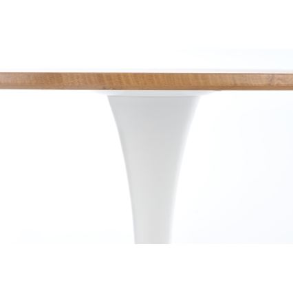 Esstisch LUGI Ø 80 cm Braun/Weiß