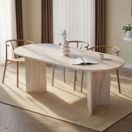 Esstisch NEL 200 × 90 cm, beige
