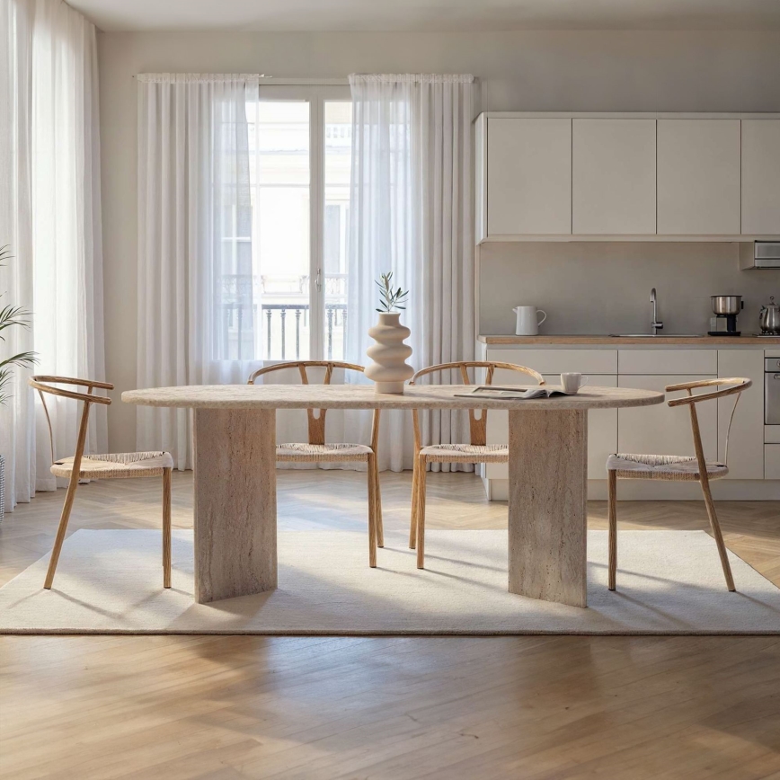 Esstisch NEL 200 × 90 cm, beige