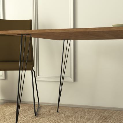 Esstisch SANDALF 75x90 cm braun/schwarz