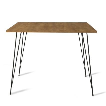 Esstisch SANDALF 75x90 cm braun/schwarz