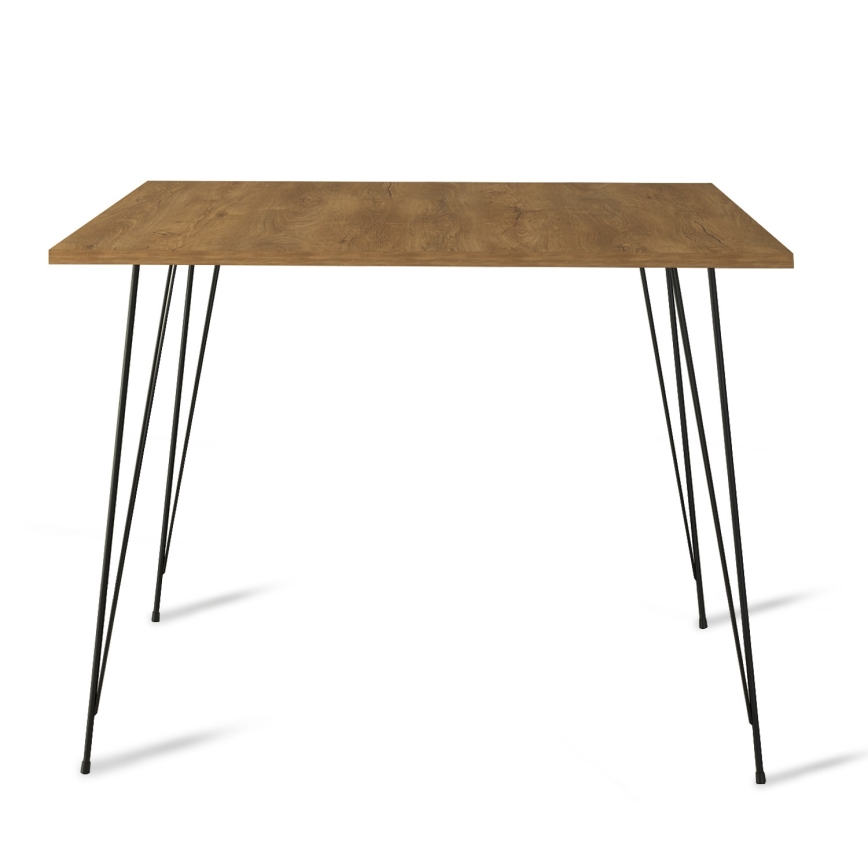 Esstisch SANDALF 75x90 cm braun/schwarz