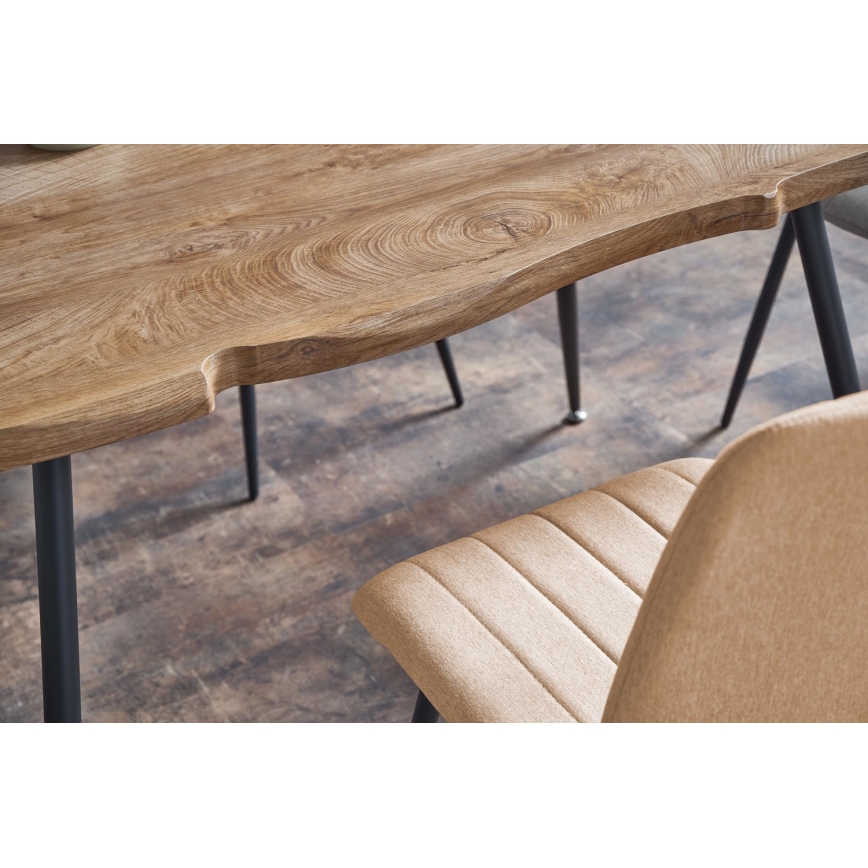 Esstisch SOLACE Eiche/Schwarz