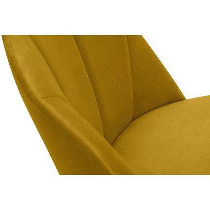 Esstischstuhl BAKERI 86x48 cm gelb/Buche