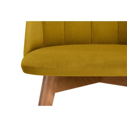 Esstischstuhl BAKERI 86x48 cm gelb/Buche