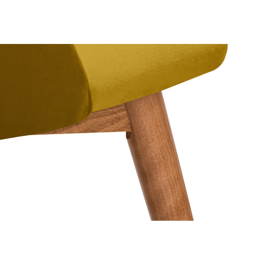 Esstischstuhl BAKERI 86x48 cm gelb/Buche