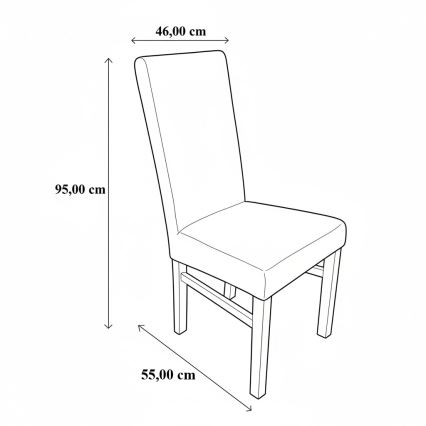 Esszimmerstuhl ALISON Grau/Weiß