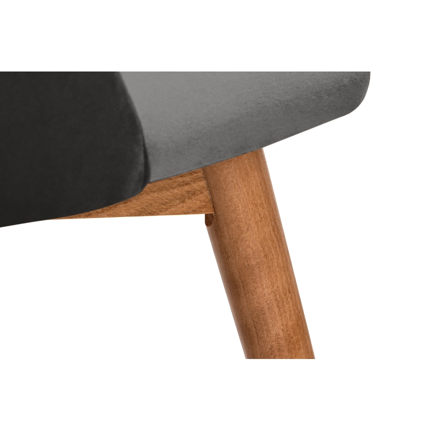 Esszimmerstuhl BAKERI 86x48 cm grau/Buche