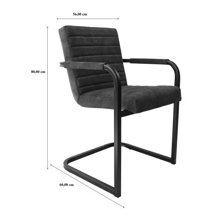 Esszimmerstuhl BART, grau