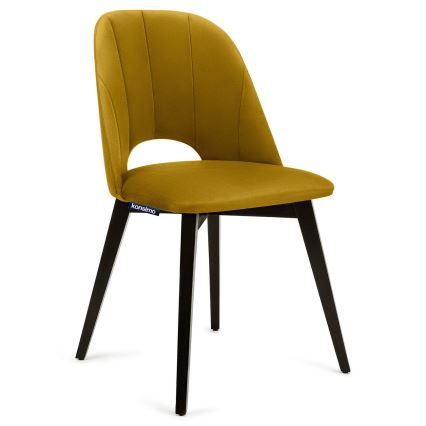 Esszimmerstuhl BOVIO 86x48 cm gelb/Buche