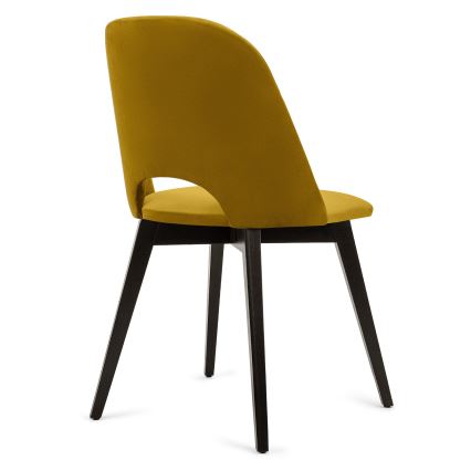 Esszimmerstuhl BOVIO 86x48 cm gelb/Buche