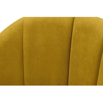 Esszimmerstuhl BOVIO 86x48 cm gelb/Buche