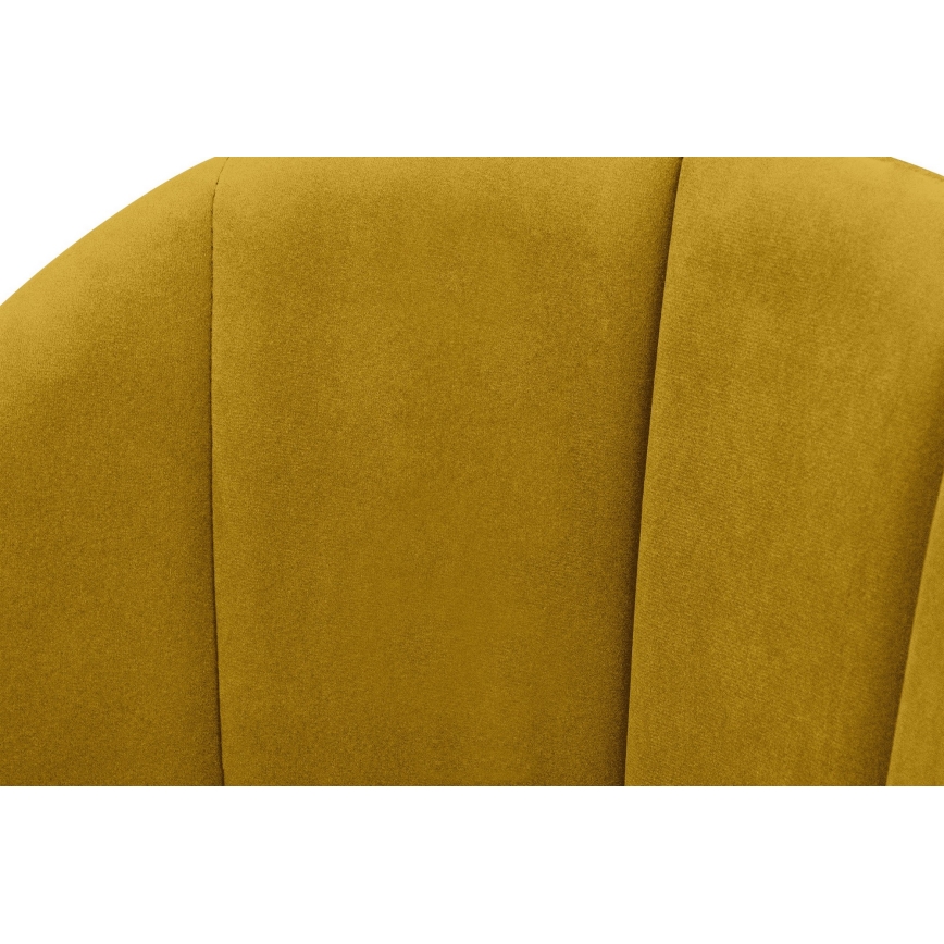 Esszimmerstuhl BOVIO 86x48 cm gelb/Buche