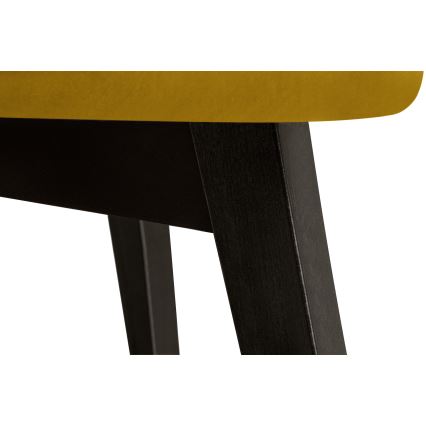 Esszimmerstuhl BOVIO 86x48 cm gelb/Buche