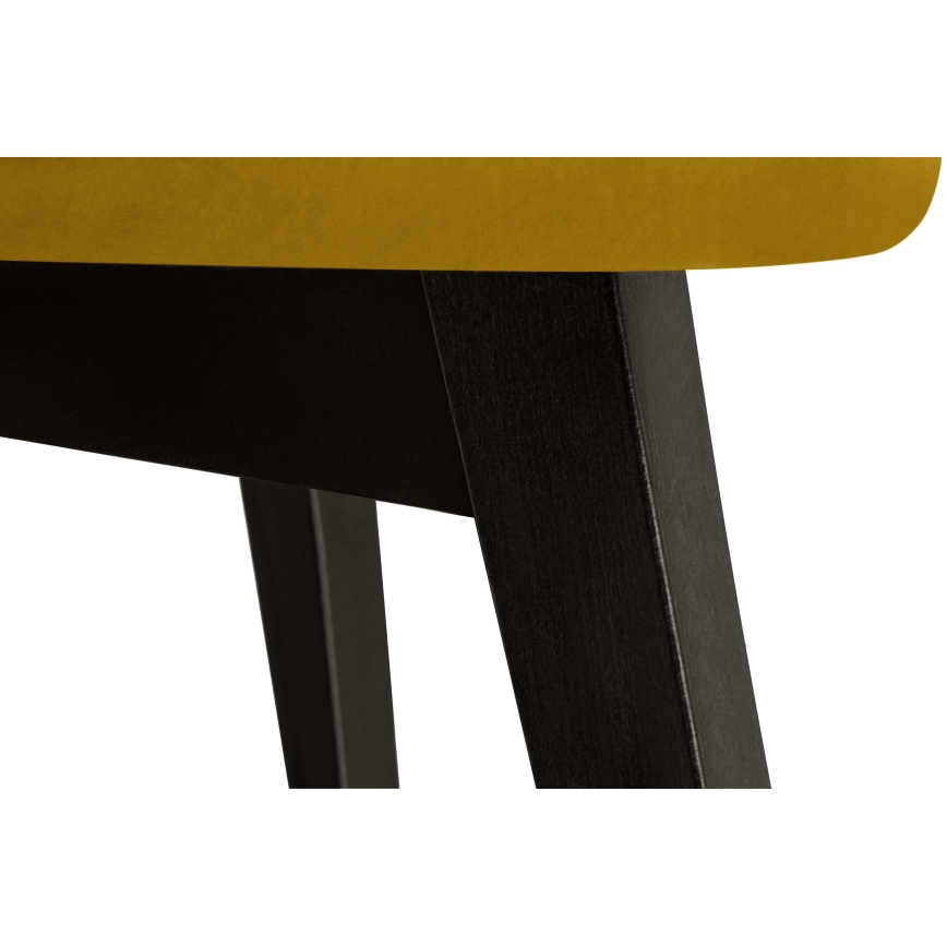 Esszimmerstuhl BOVIO 86x48 cm gelb/Buche