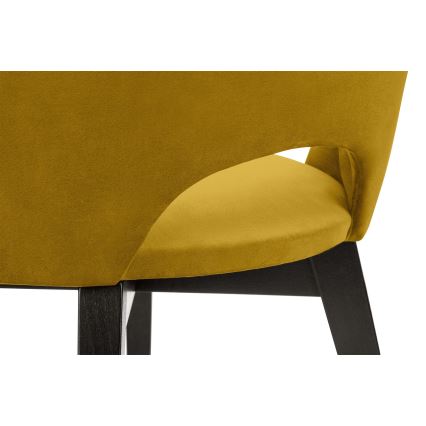Esszimmerstuhl BOVIO 86x48 cm gelb/Buche