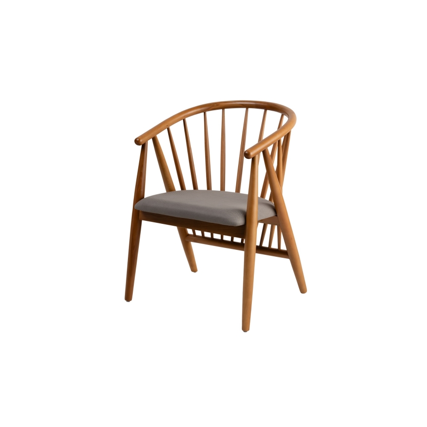 Esszimmerstuhl DORIS 82x56 cm Eiche/grau