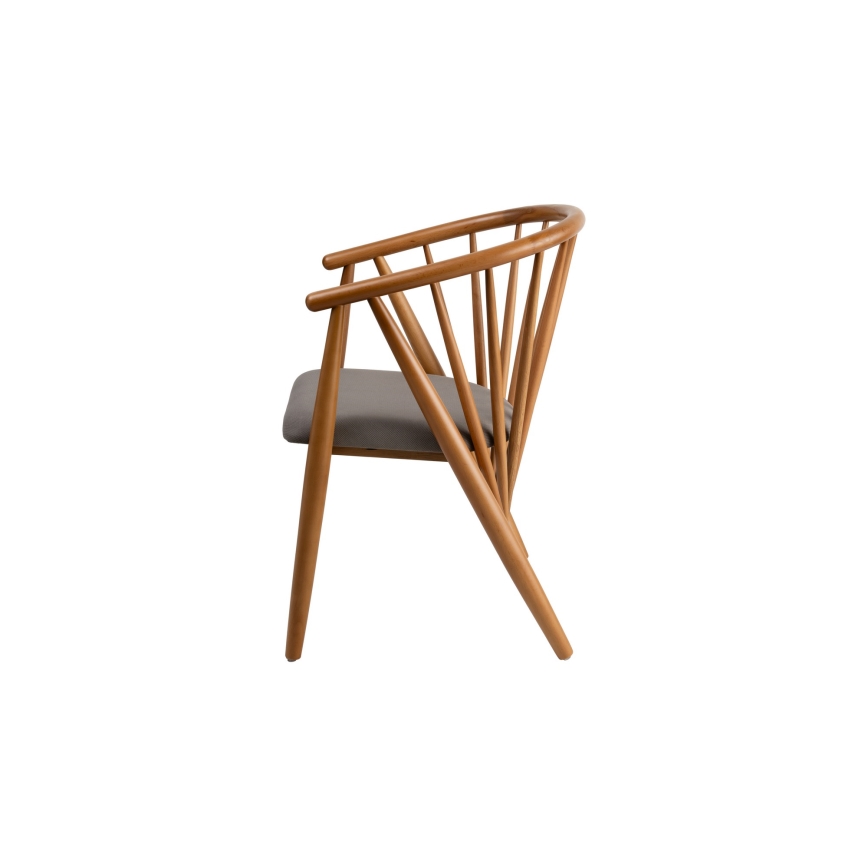 Esszimmerstuhl DORIS 82x56 cm Eiche/grau