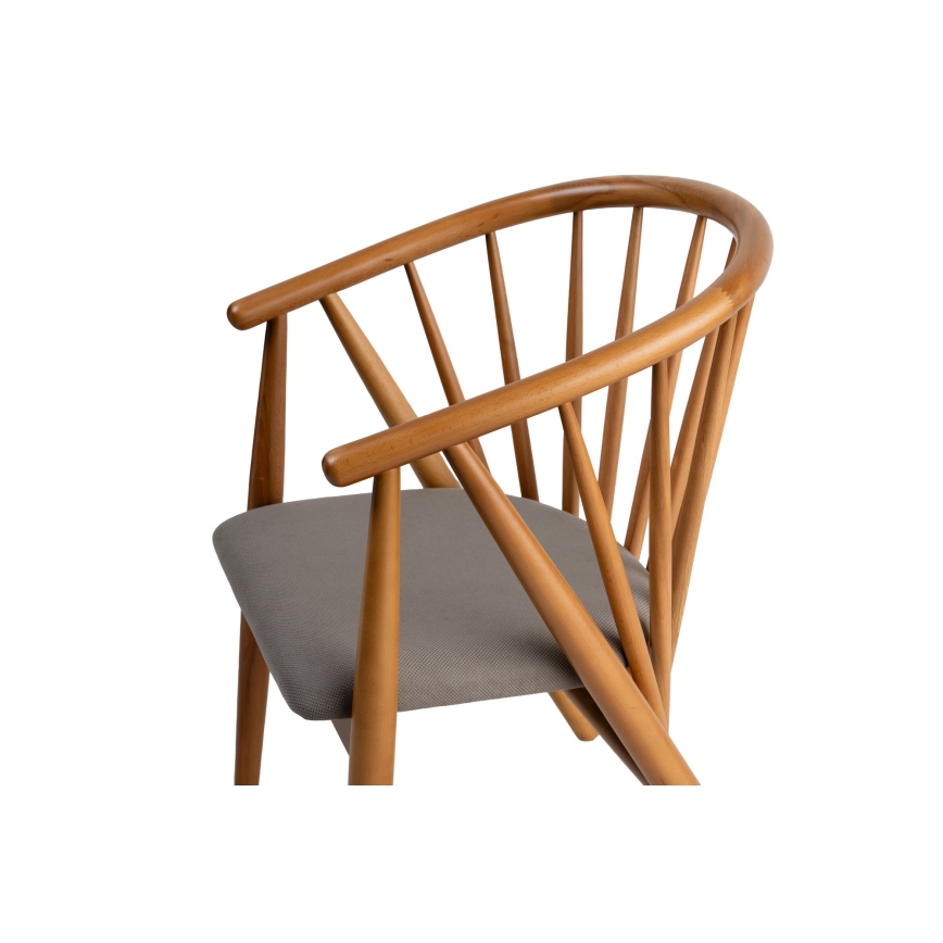 Esszimmerstuhl DORIS 82x56 cm Eiche/grau