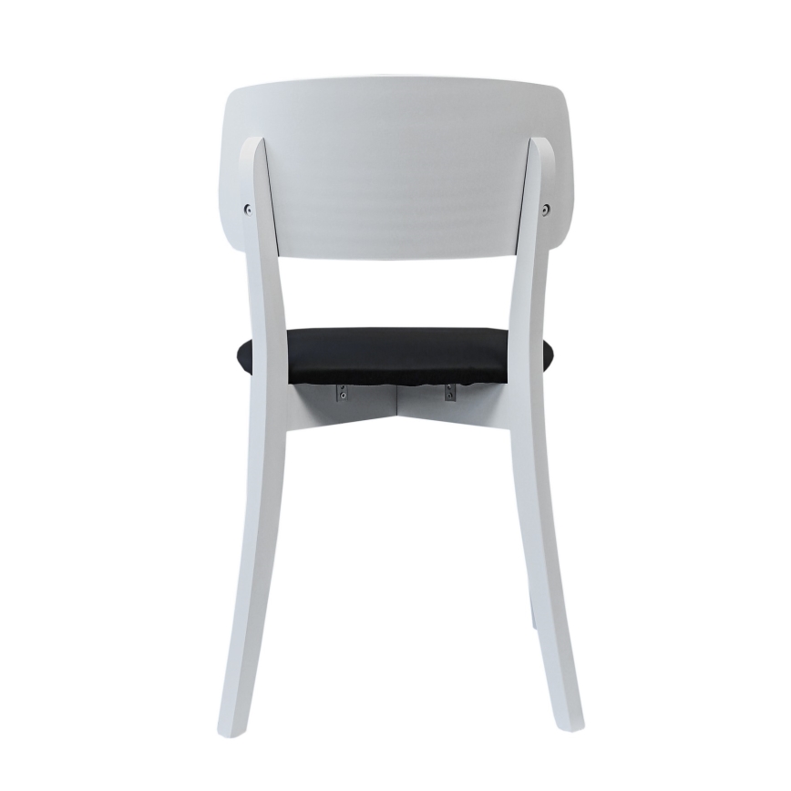 Esszimmerstuhl EZRA Weiß/Schwarz