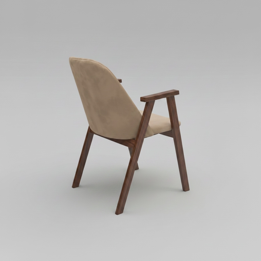 Esszimmerstuhl GARDA Walnuss/Beige
