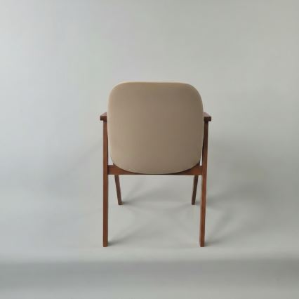 Esszimmerstuhl GARDA Walnuss/Beige