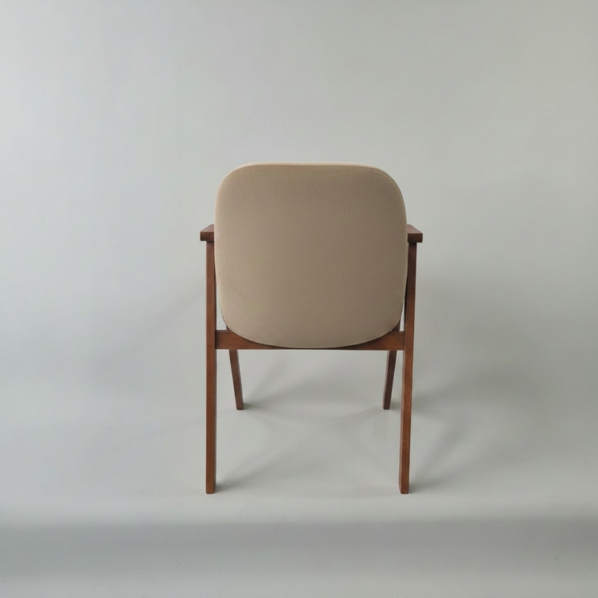 Esszimmerstuhl GARDA Walnuss/Beige