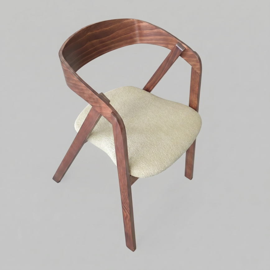 Esszimmerstuhl LUSO Nussbaum/Beige