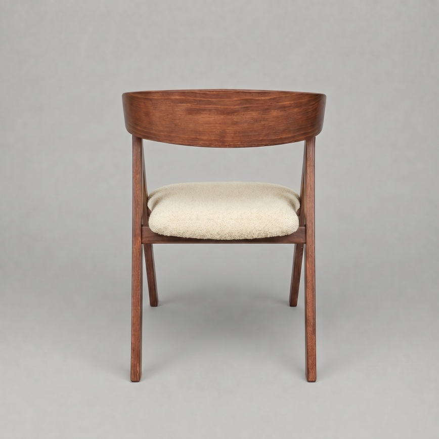 Esszimmerstuhl LUSO Nussbaum/Beige