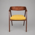 Esszimmerstuhl LUSO Nussbaum/Orange