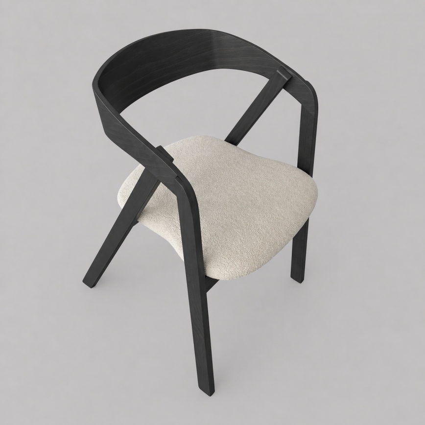 Esszimmerstuhl LUSO schwarz/beige