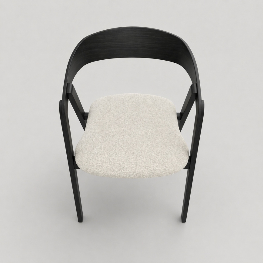 Esszimmerstuhl LUSO schwarz/beige