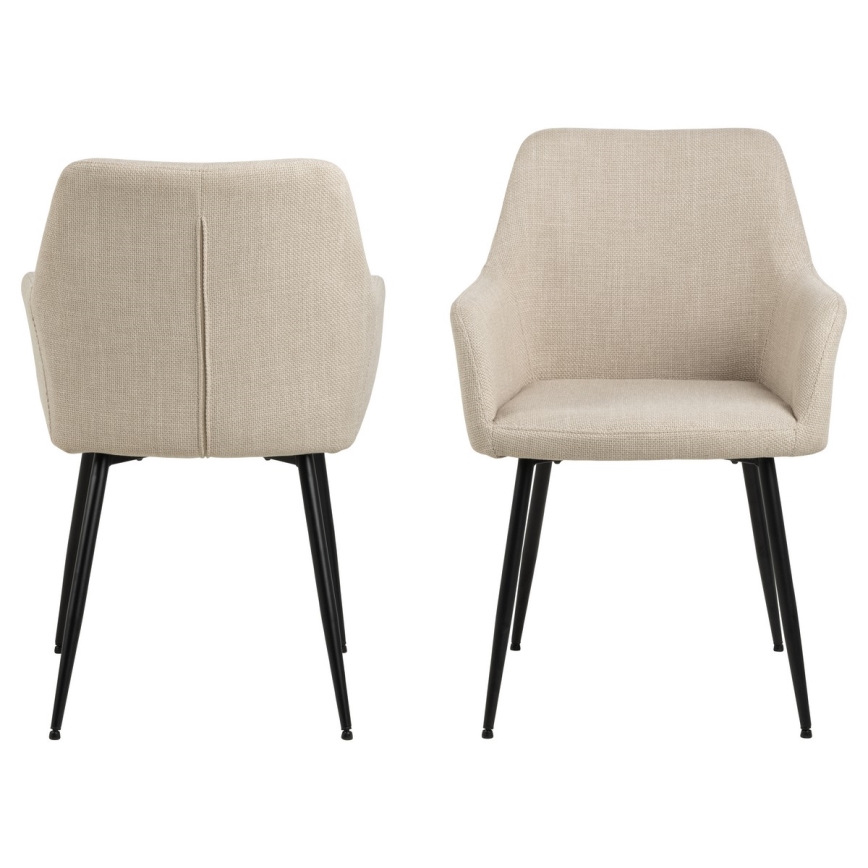 Esszimmerstuhl mit Armlehnen TANYA 1 Stk. beige