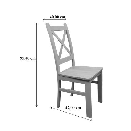 Esszimmerstuhl NATE Sonoma-Eiche/Schwarz