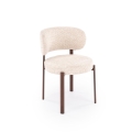 Esszimmerstuhl SIDUS, 1 Stk., beige/Nussbaum