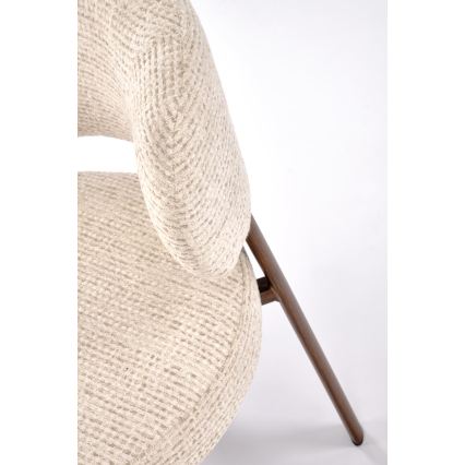 Esszimmerstuhl SIDUS, 1 Stk., beige/Nussbaum