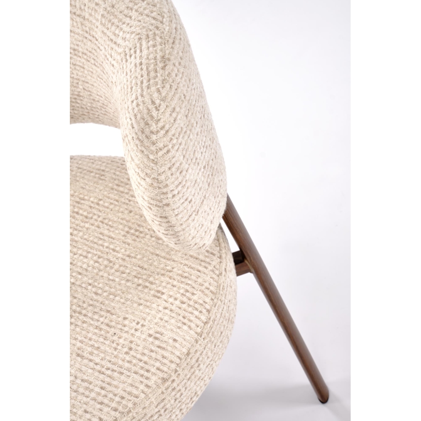 Esszimmerstuhl SIDUS, 1 Stk., beige/Nussbaum