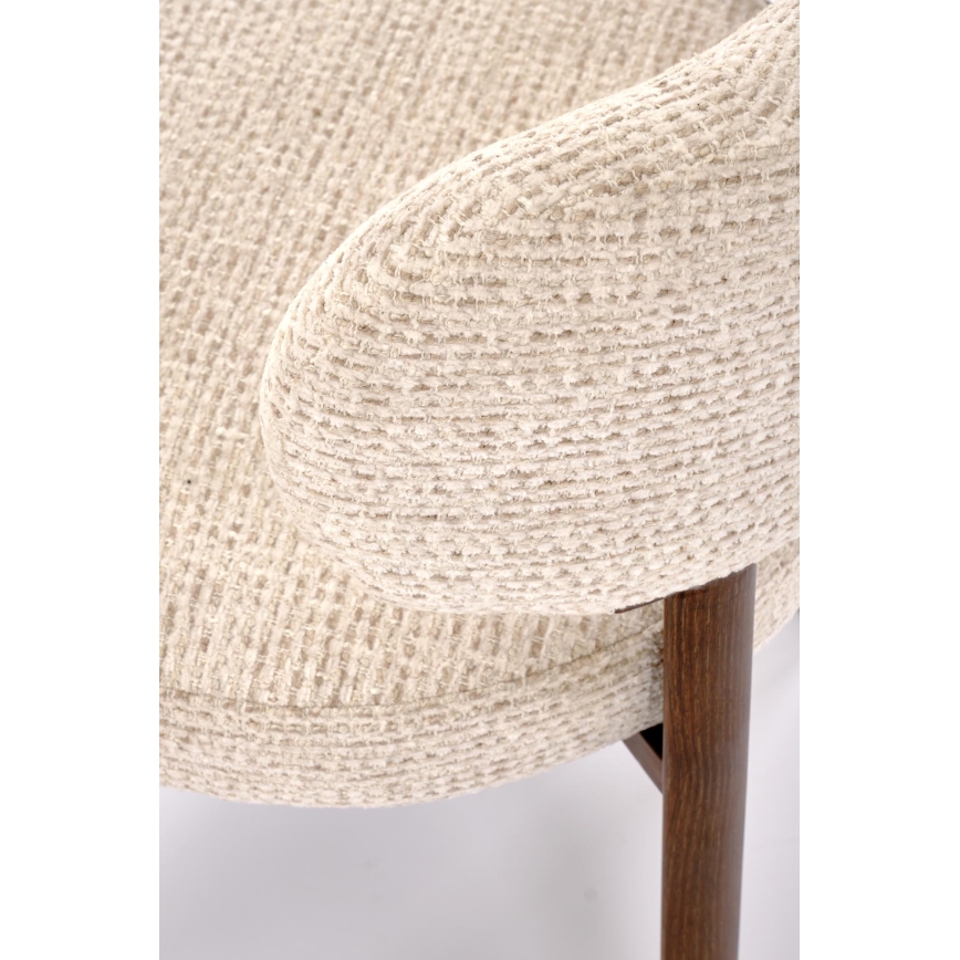 Esszimmerstuhl SIDUS, 1 Stk., beige/Nussbaum