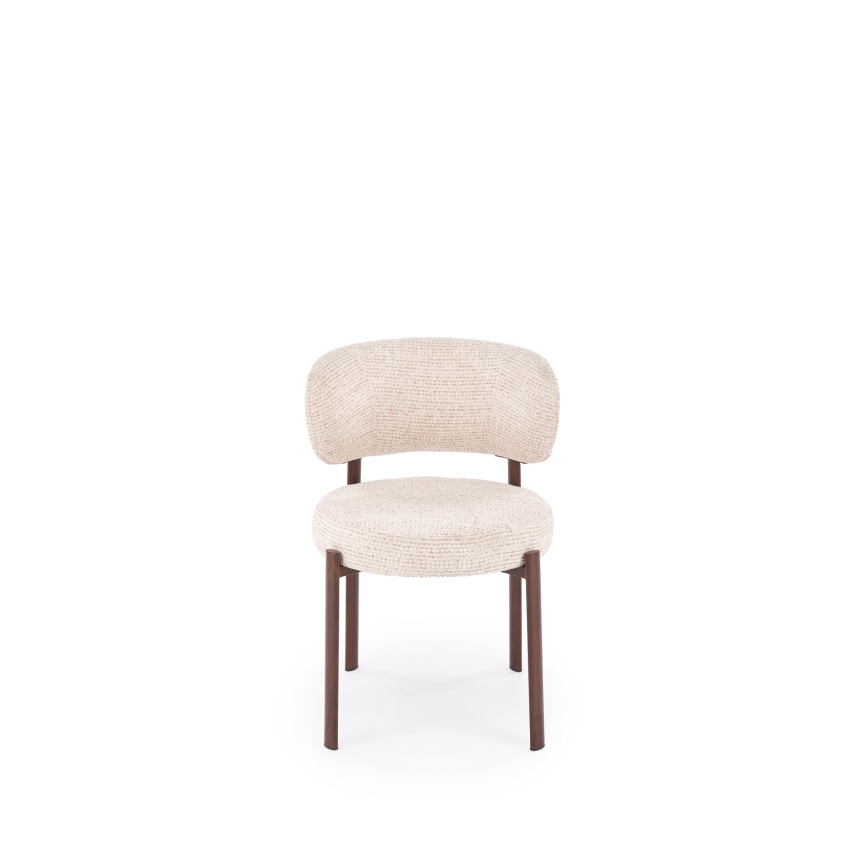 Esszimmerstuhl SIDUS, 1 Stk., beige/Nussbaum